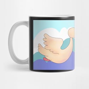 Autumn Stork is bringing the baby to you Mug